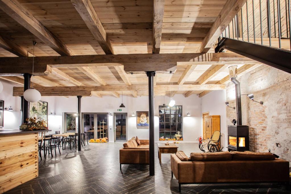 Część wypoczynkowa w obiekcie Stajnia Lipnik Apartments