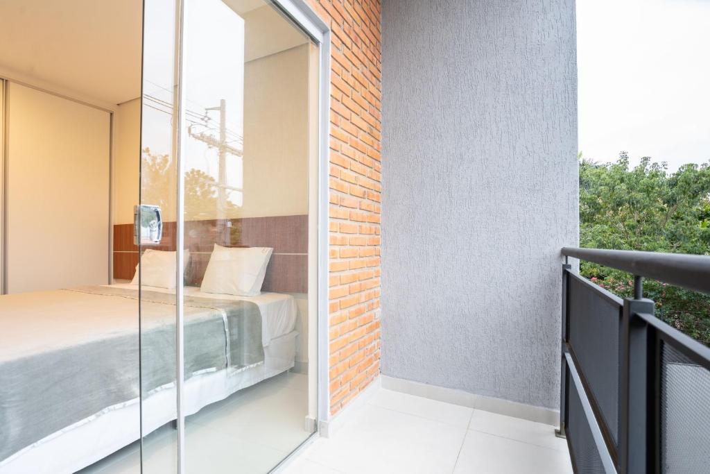 Voodi või voodid majutusasutuse VIVARIUM APART HOTEL toas