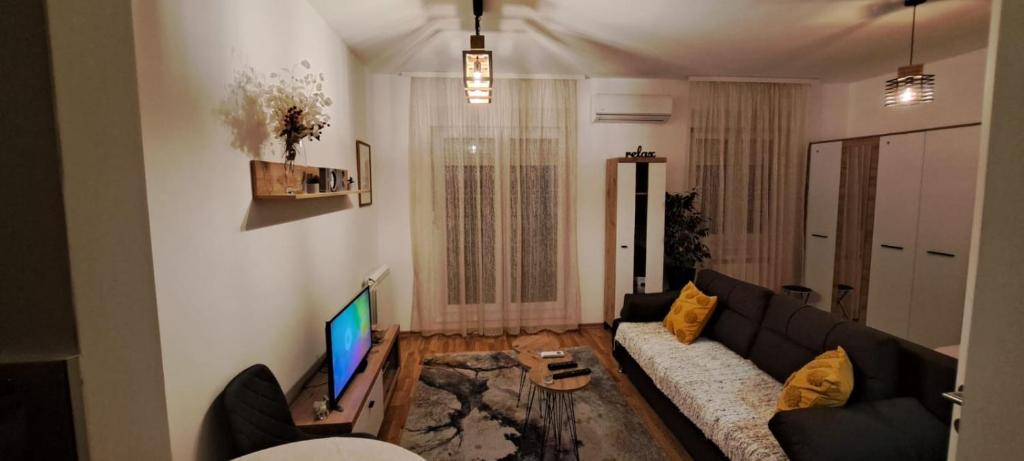 TV a/nebo společenská místnost v ubytování Amethyst