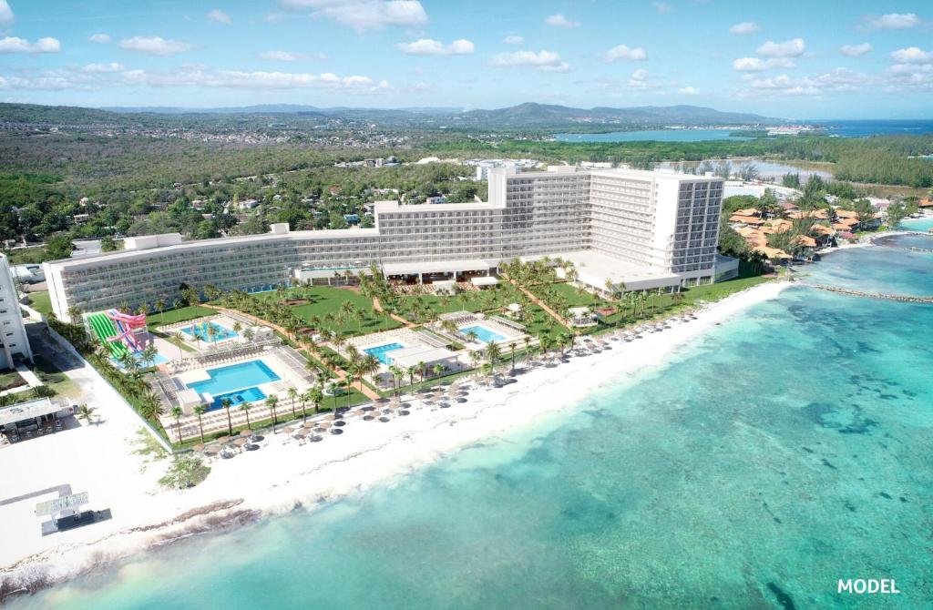 an aerial view of the resort and the ocean at Riu Palace Aquarelle - All Inclusive in Falmouth