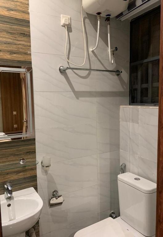 Koupelna v ubytování God's Touch Apartments Remi Fani Kayode GRA. Ikeja