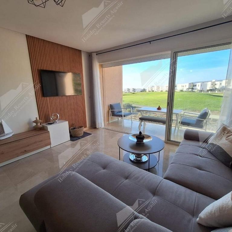 Posezení v ubytování Paradise Point Duplex Ocean , Golf & Pool View Taghazout Bay Taouirt