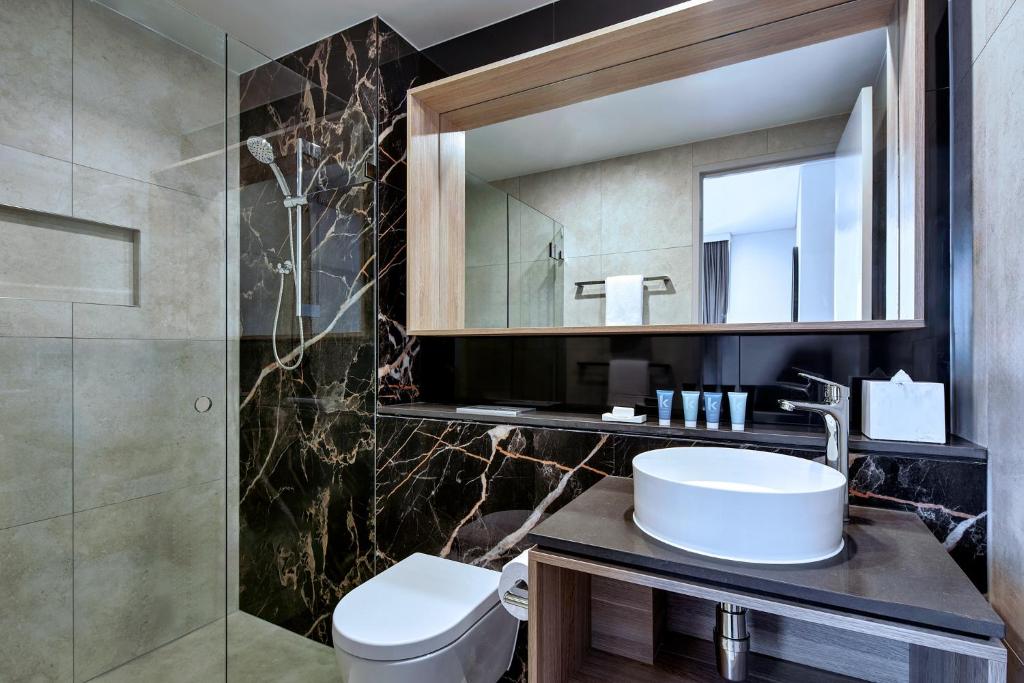 Koupelna v ubytování Meriton Suites Liverpool