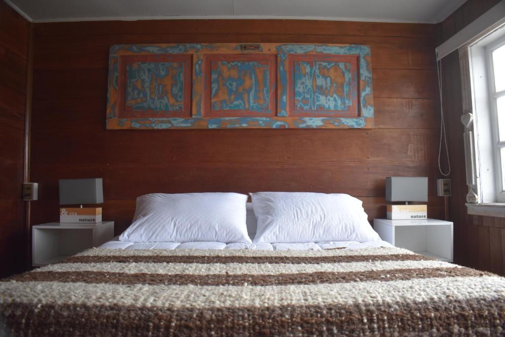 Cama o camas de una habitación en Estación Hostel