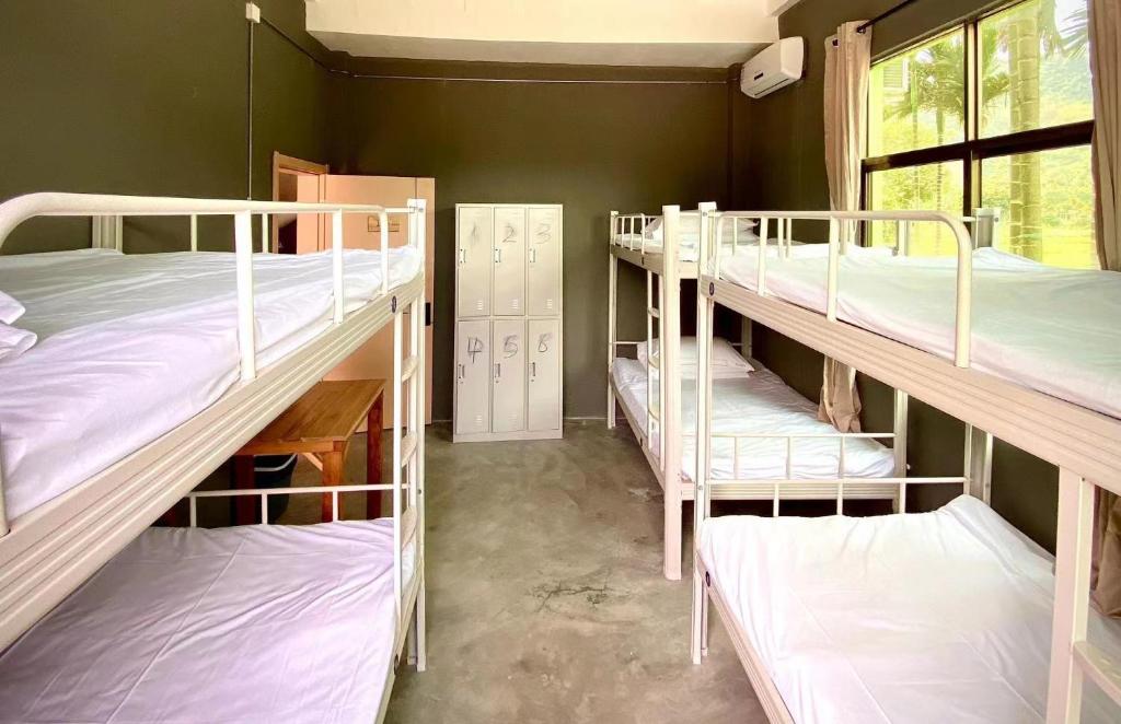 Ein Etagenbett oder Etagenbetten in einem Zimmer der Unterkunft GAR'S Homestay