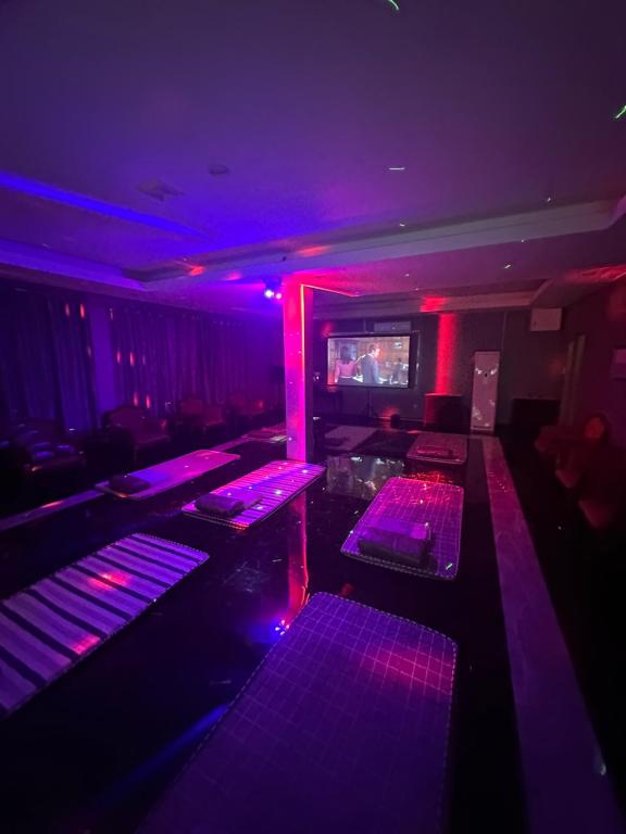 Postel nebo postele na pokoji v ubytování Jjimjbang hotel spa