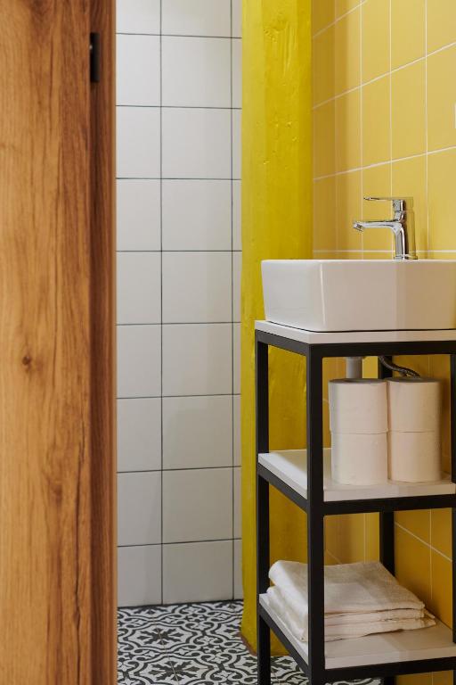 Koupelna v ubytování Lama Hostel