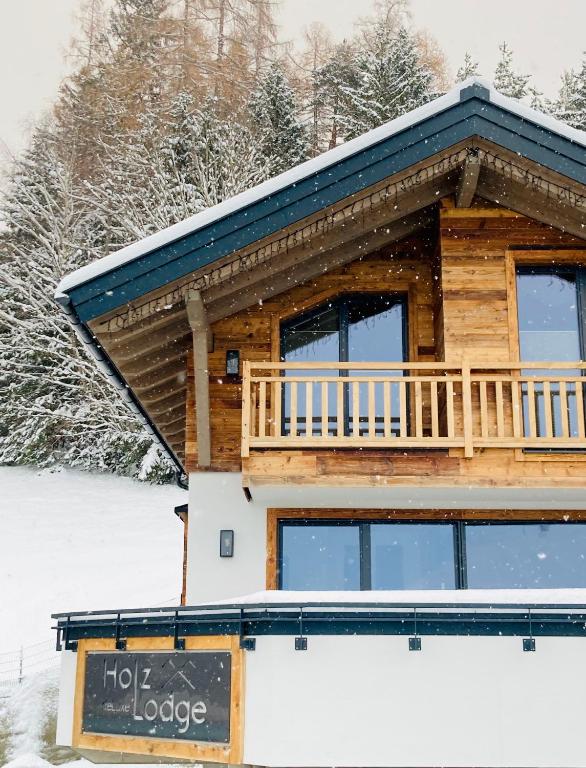 Holzlodge deluxe v zimě