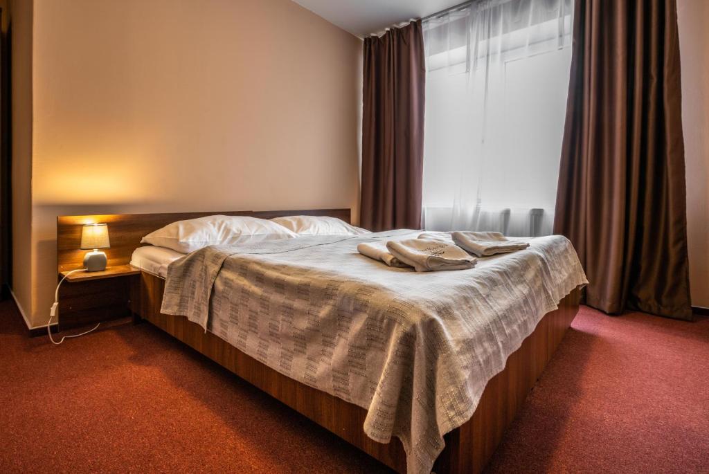 Postel nebo postele na pokoji v ubytování Grand Hotel rooms
