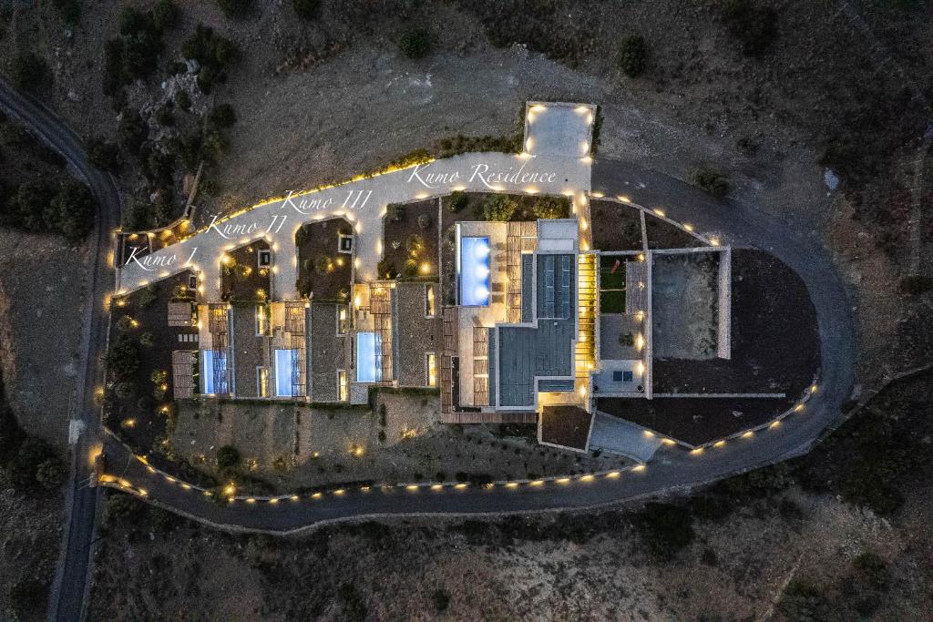 Letecký snímek ubytování Kumo Villas