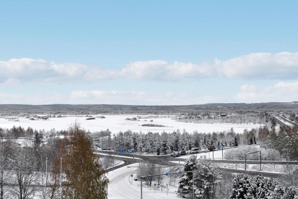 Aurora Sky Apartment v zimě