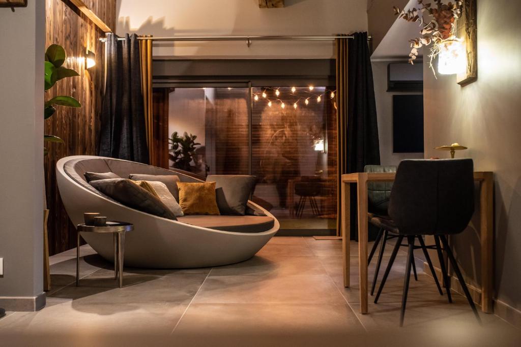 Χώρος καθιστικού στο Lefferves Cence