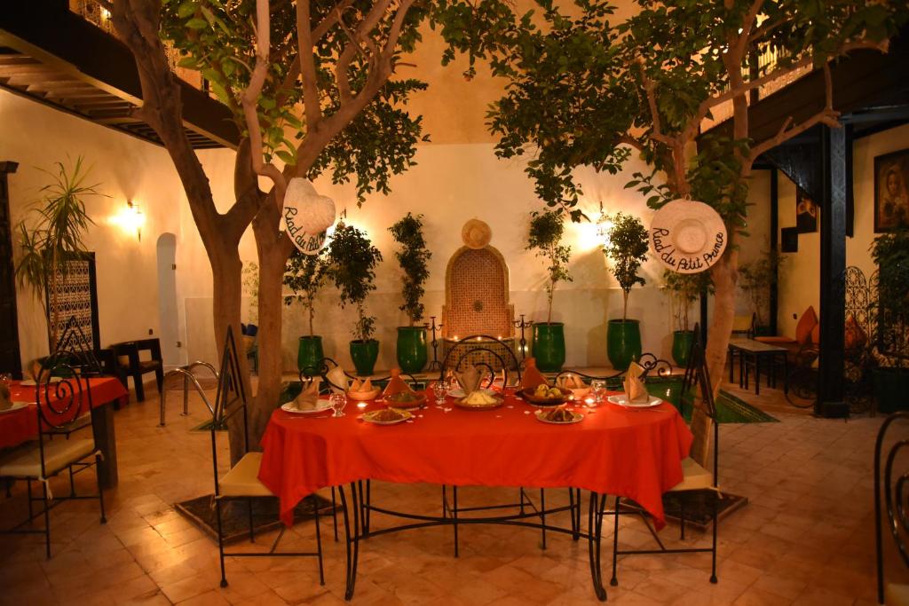 Restaurace v ubytování Riad Du Petit Prince