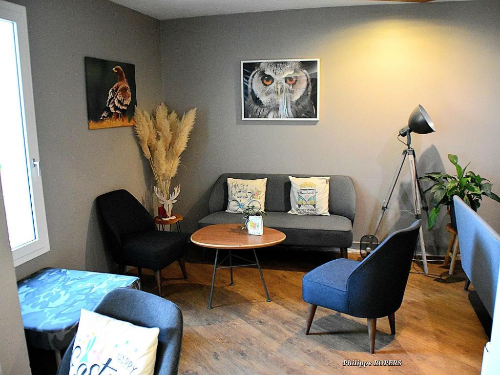 Posezení v ubytování ibis Styles Gien