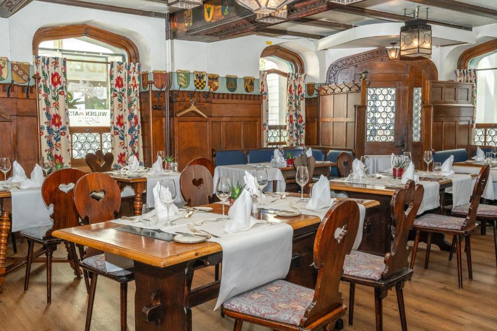 Restaurace v ubytování Romantik Hotel Wilden Mann Luzern