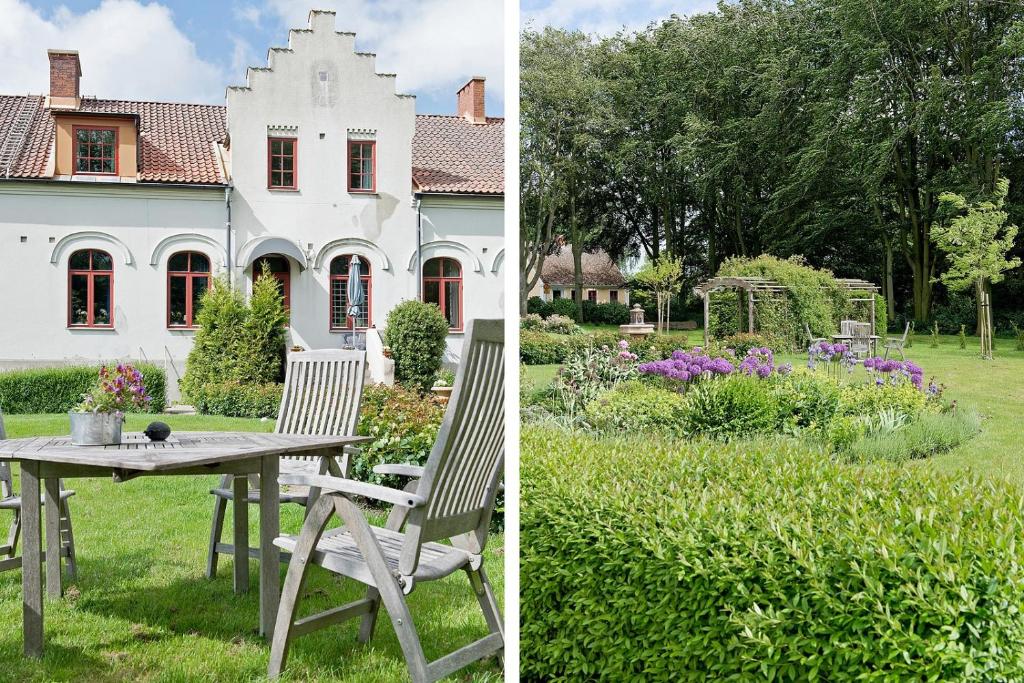 Zahrada ubytování Vita Huset på Österlen