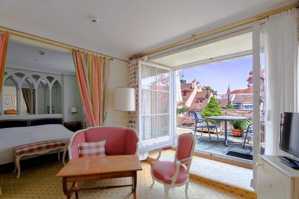 Romantik Hotel Wilden Mann Luzern - Resim 15