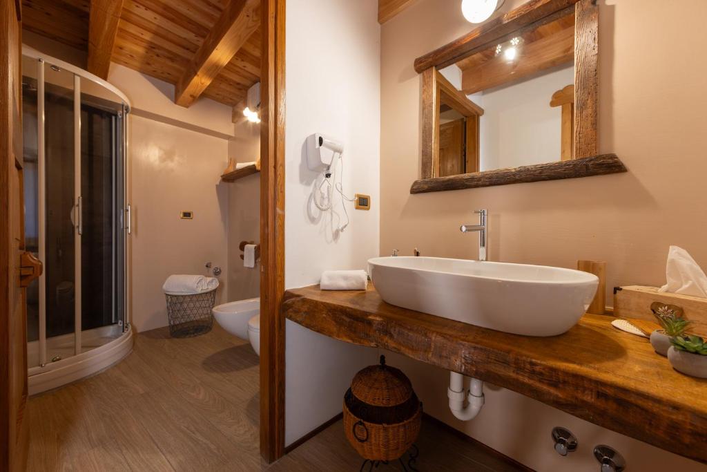 Koupelna v ubytování Chalet d'Aoste