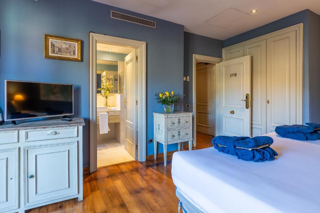 Cama o camas de una habitación en Hotel Blancafort Spa Termal