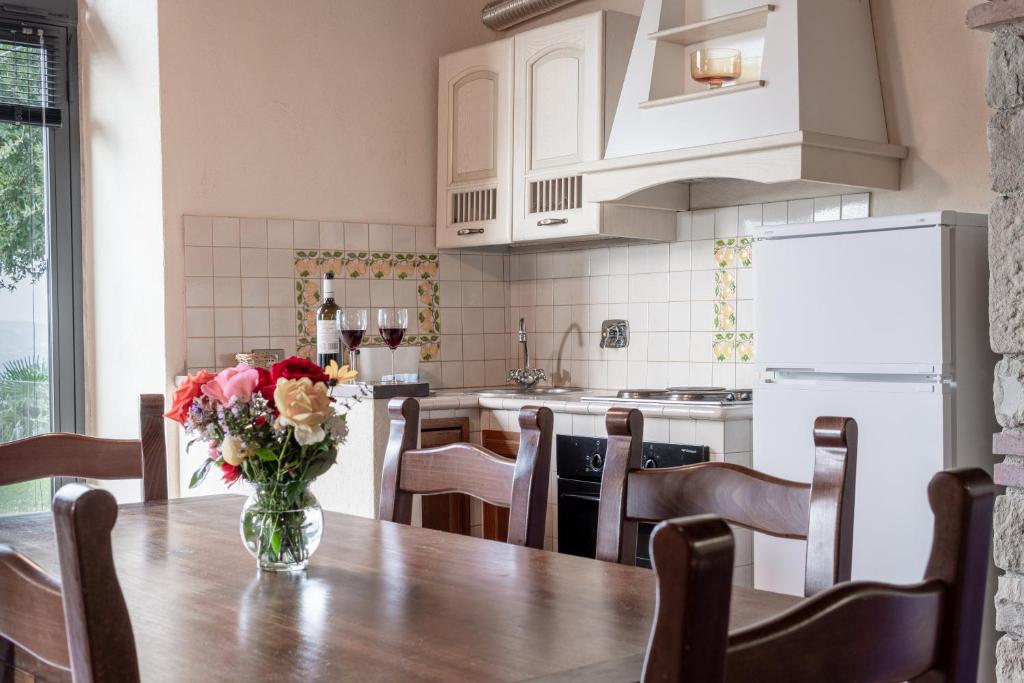 Kuchyň nebo kuchyňský kout v ubytování Agriturismo Cafaggio Primo