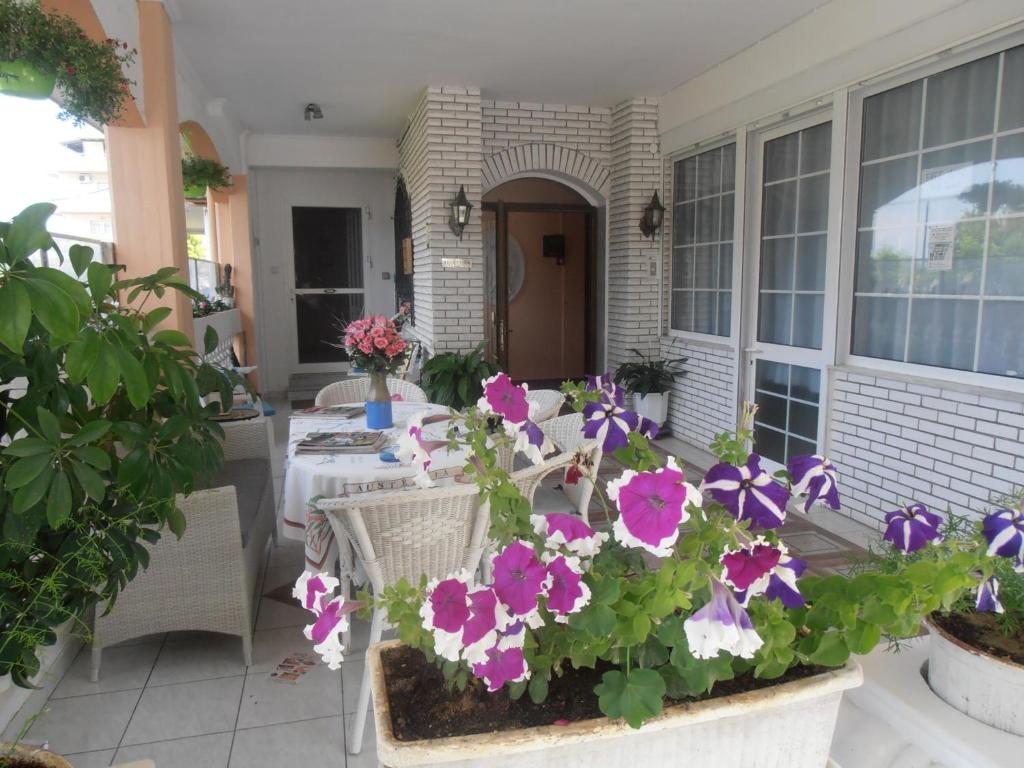 A garden outside Apartments Palladium