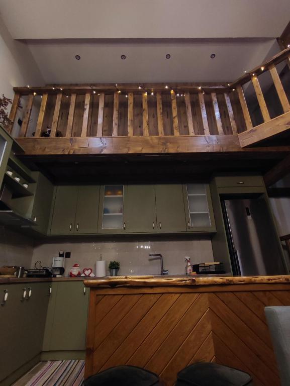 Kuchyň nebo kuchyňský kout v ubytování Herme's Hut