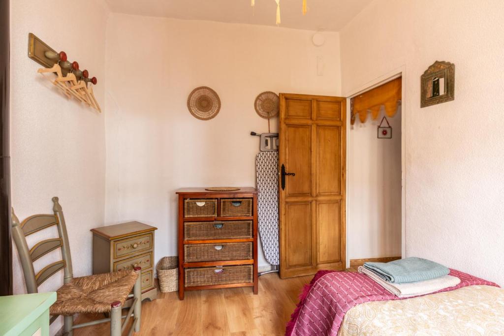 Łóżko lub łóżka w pokoju w obiekcie Casa El Sarük