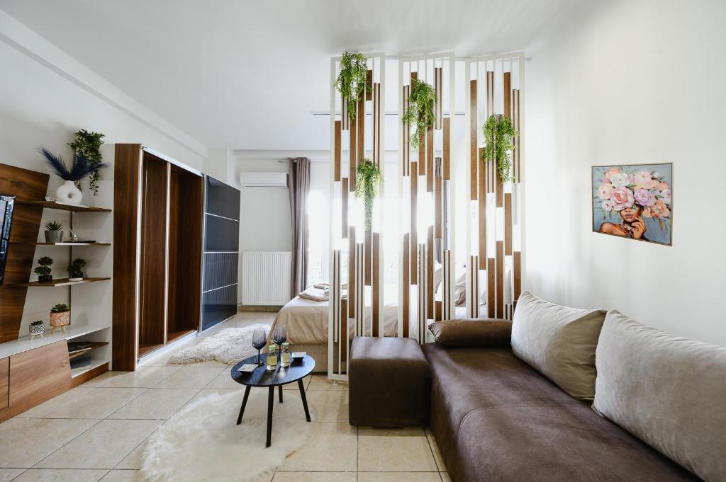 A seating area at Central Apartments City Center