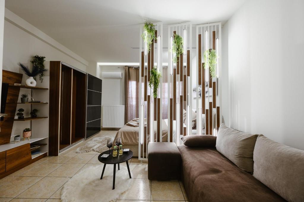 A seating area at Central Apartments City Center