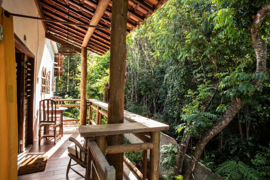 Balkón nebo terasa v ubytování Pipa Surf Yoga Apartamento e Suítes com cozinha completa