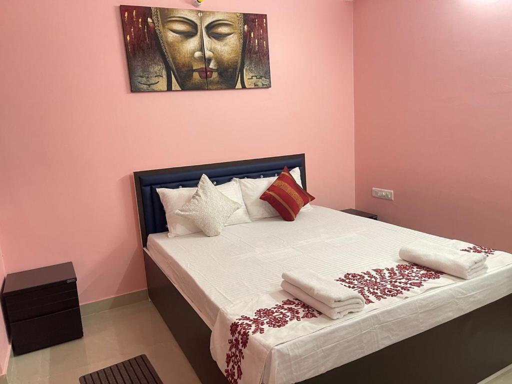Postelja oz. postelje v sobi nastanitve Lasaya holiday accommodation