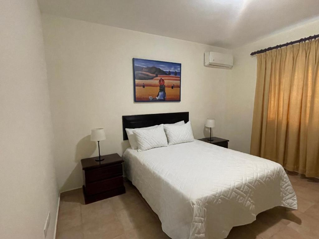 Postel nebo postele na pokoji v ubytování Apartahotel Alvear