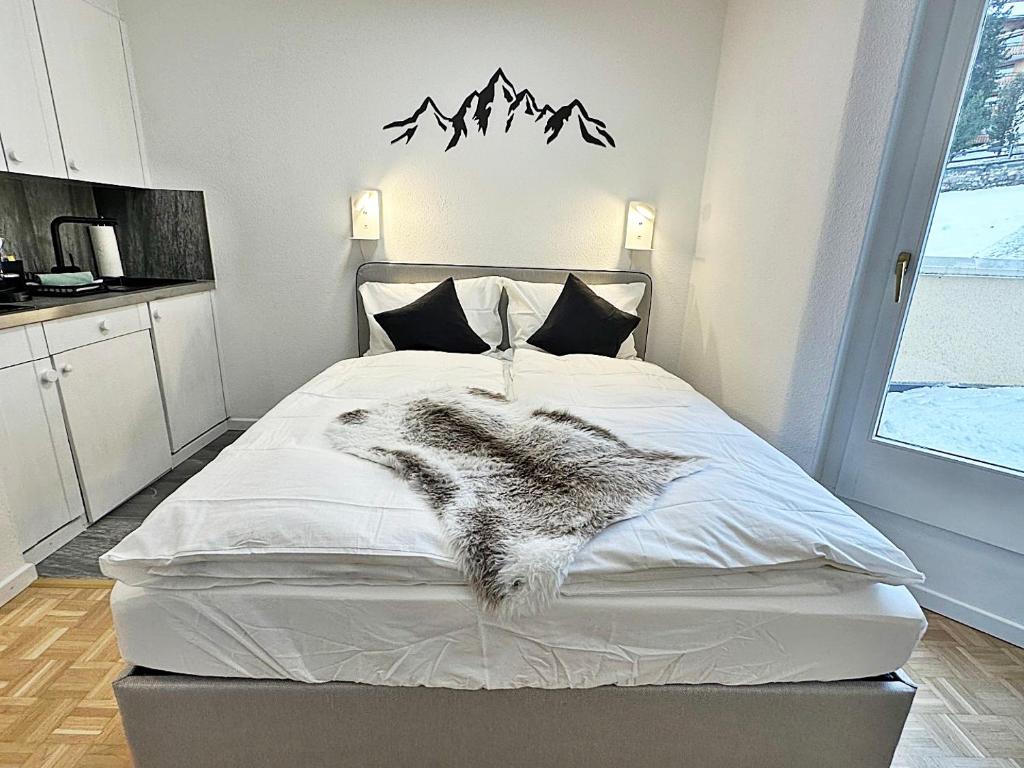 Postel nebo postele na pokoji v ubytování Kleines Juwel, zentral, mit Garage und Pool - CB102
