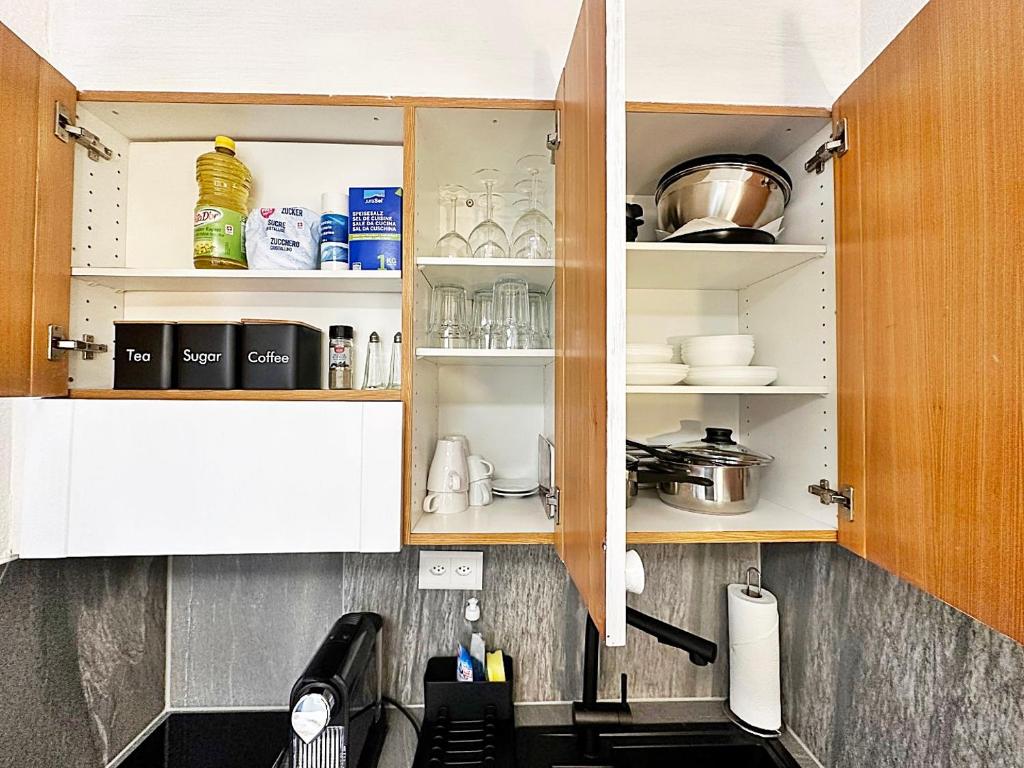 Kuchyň nebo kuchyňský kout v ubytování Kleines Juwel, zentral, mit Garage und Pool - CB102