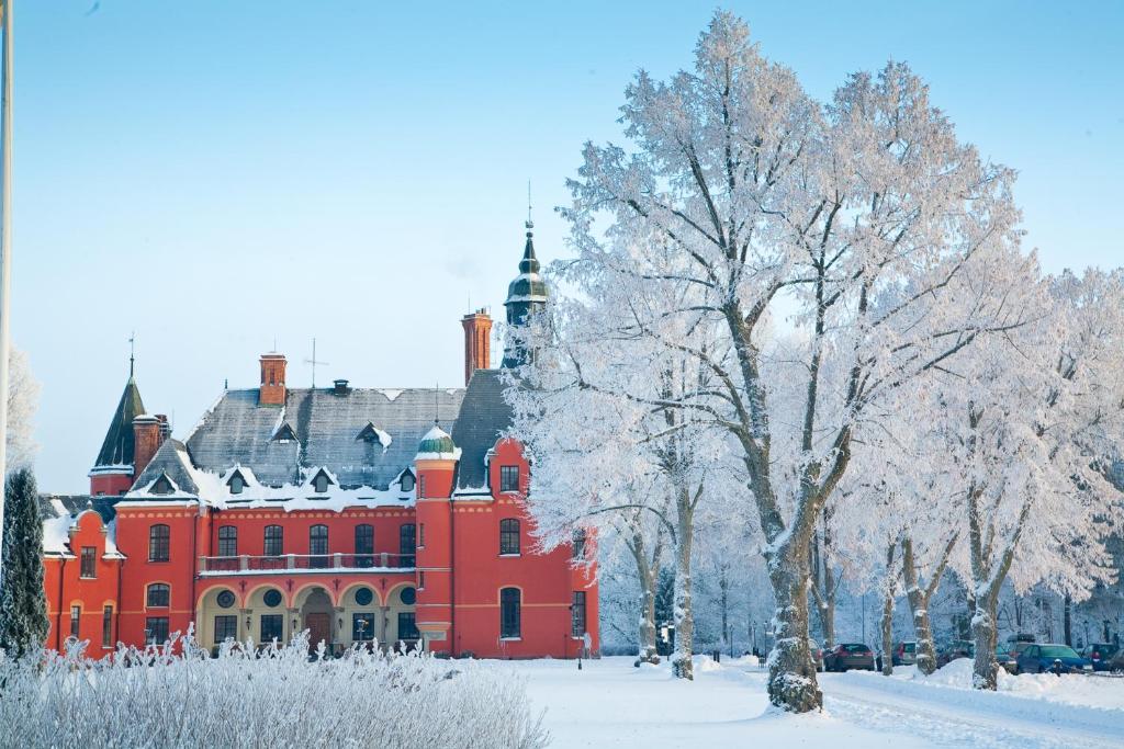 Lejondals Slott v zimě