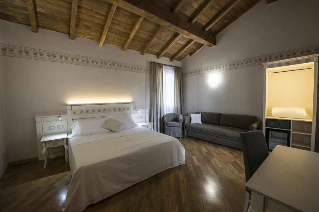 Cama o camas de una habitación en Hotel Sesmones