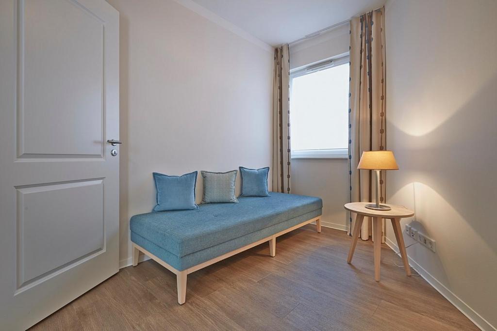 Posezení v ubytování Aparthotel Waterkant Suites - Fewos am Meer mit SPA