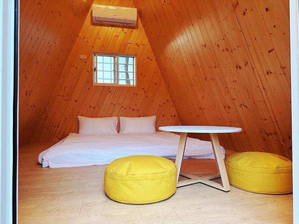 Letto o letti in una camera di 埔里-阮兜小丘