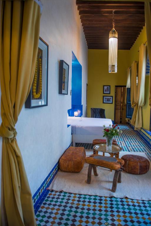 Postel nebo postele na pokoji v ubytování Riad Palais Bahia Fes