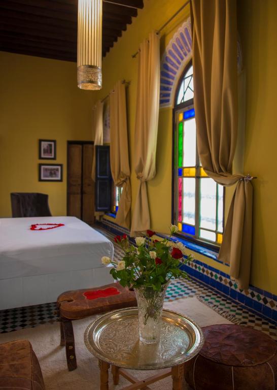 Postel nebo postele na pokoji v ubytování Riad Palais Bahia Fes