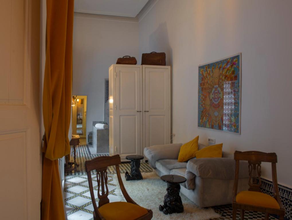 Posezení v ubytování Riad Palais Bahia Fes