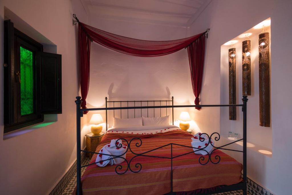 Postel nebo postele na pokoji v ubytování Origin Hotels Riad Lhena