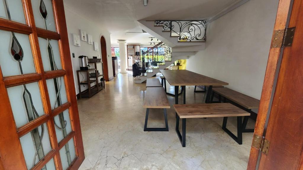 Restaurace v ubytování Paisa Hostel Medellín
