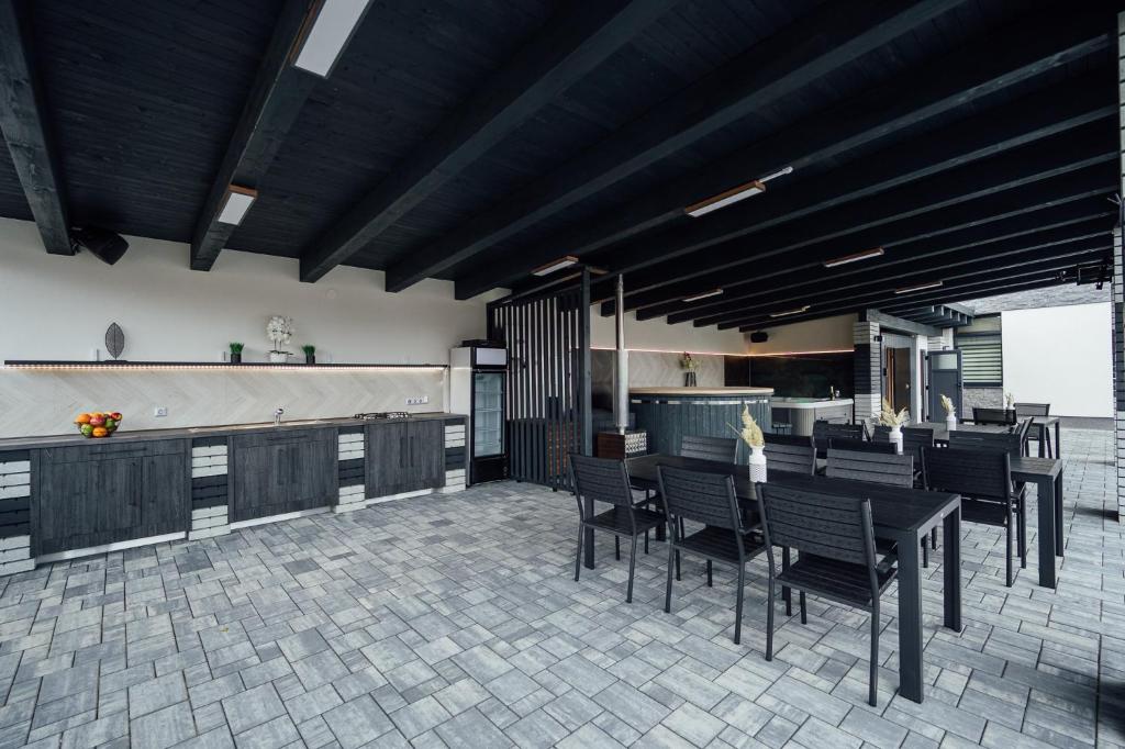 Kuchyň nebo kuchyňský kout v ubytování Gerab Resort