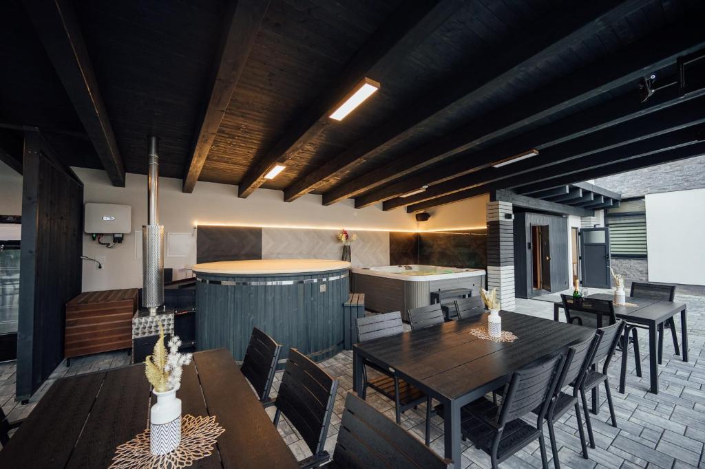 Kuchyň nebo kuchyňský kout v ubytování Gerab Resort