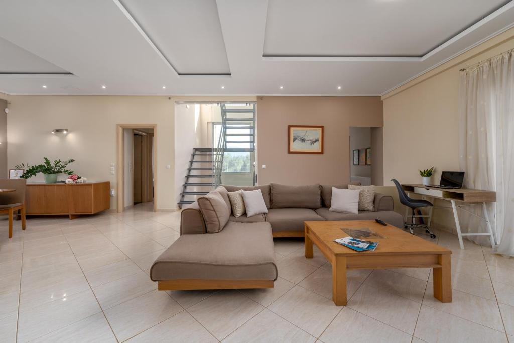 A seating area at Piperitsa house for nomads or families in the countryside