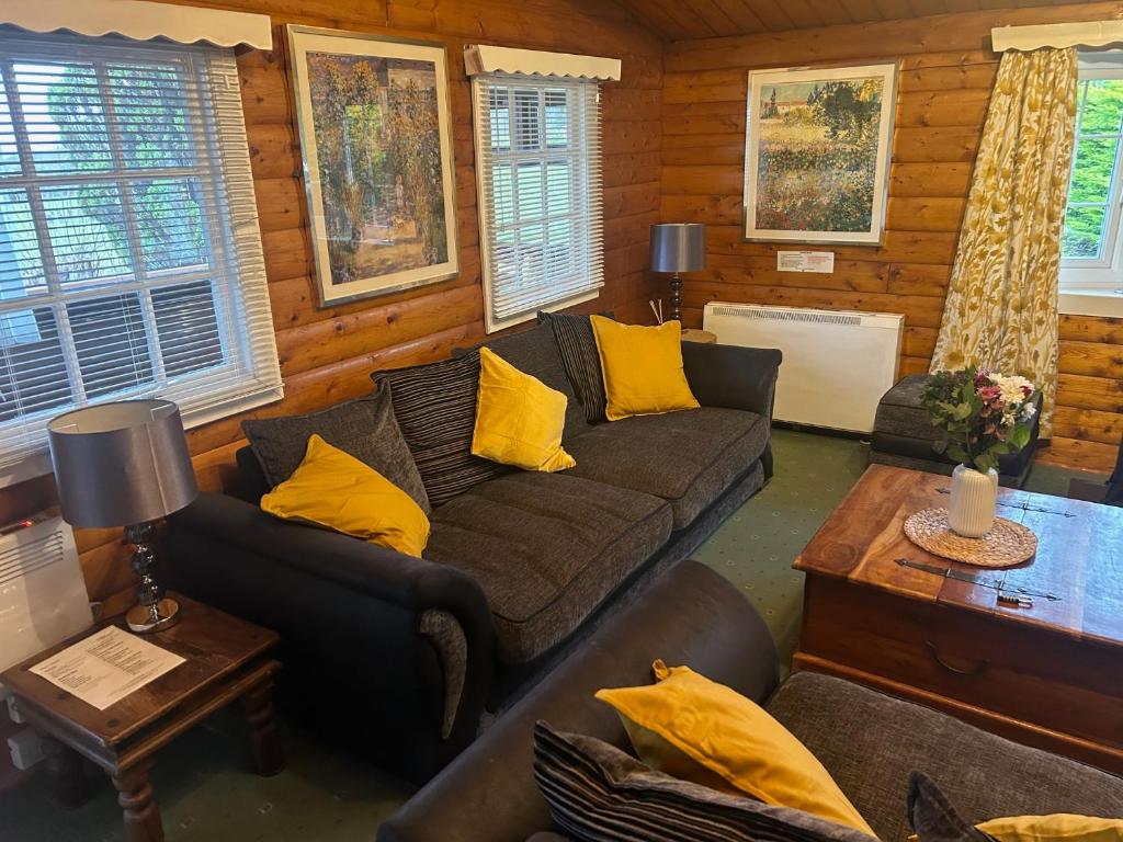 Istumisnurk majutusasutuses Cosy Log Cabin Snowdonia Eryri