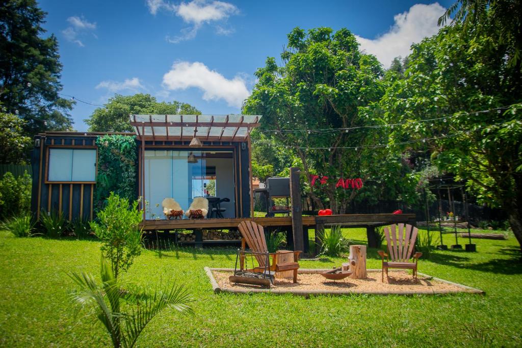 Zahrada ubytování T24 Tinyhouse Container