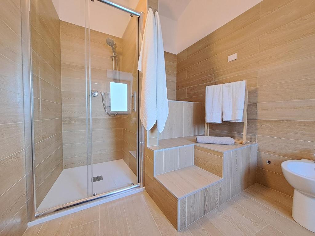 Koupelna v ubytování la casa sull arco