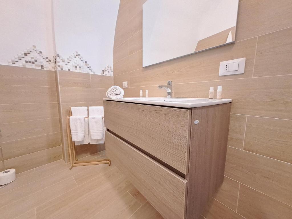 Koupelna v ubytování la casa sull arco